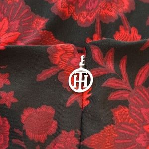 NWT! Tommy Hilfiger Floral Dress Black & Red